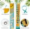 Sweet Summer Boho Sun Porch Banner Sign, Hello Sunshine Sunrise Cloud Bohemian Front Door Decorative Hanging Banner Flag, Yellow Teal Seasonal Decoration Home Outdoor Decor